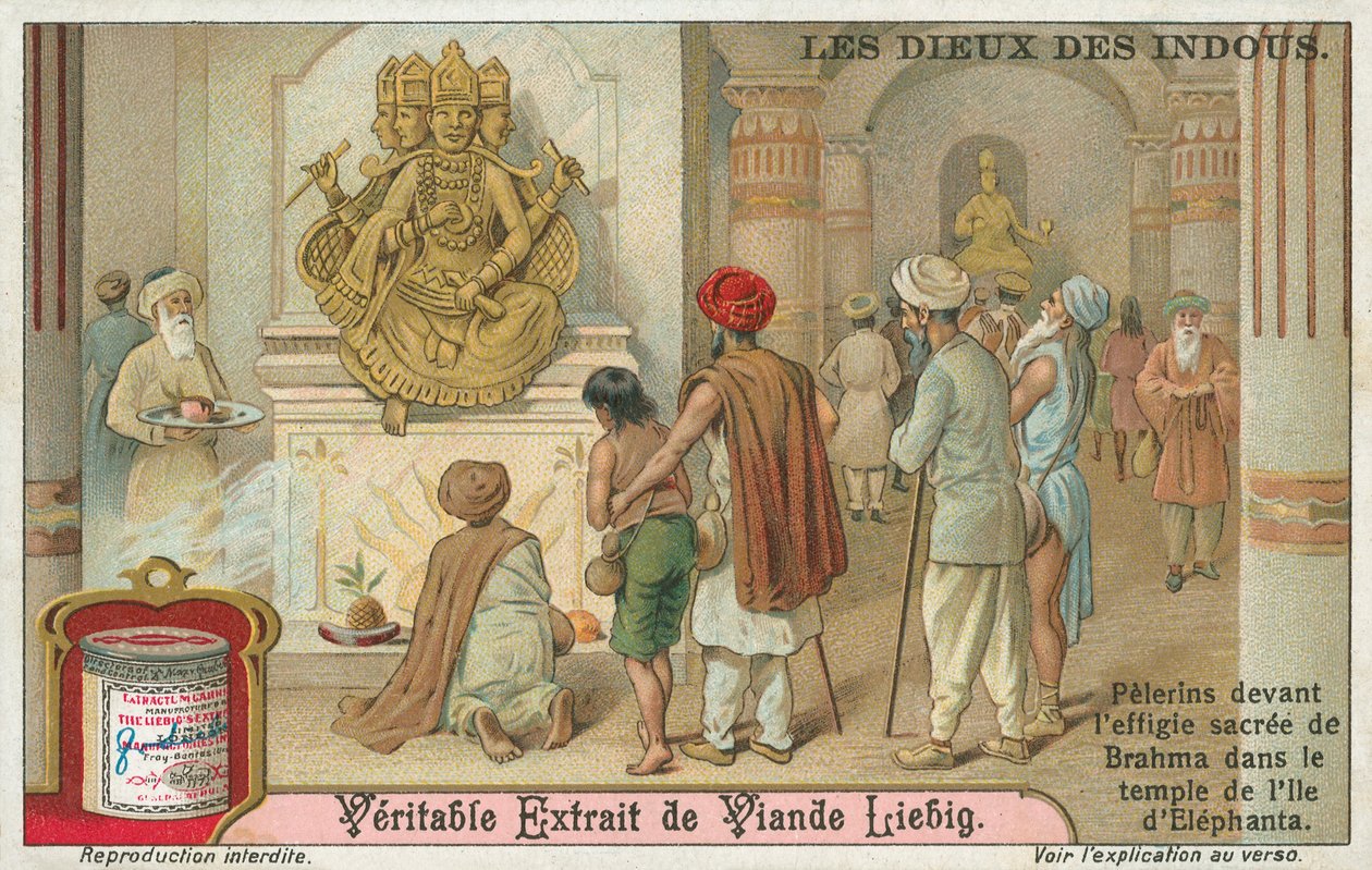 Brahma, carte de Liebig, début du 20e siècle (chromo) - European School