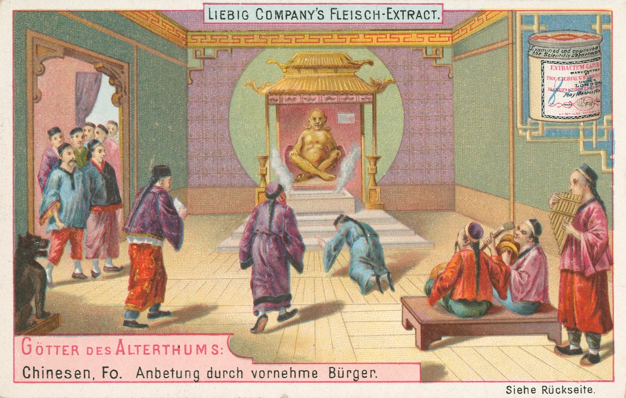 Chine, Fo, carte de Liebig, début du 20e siècle (chromo) - European School