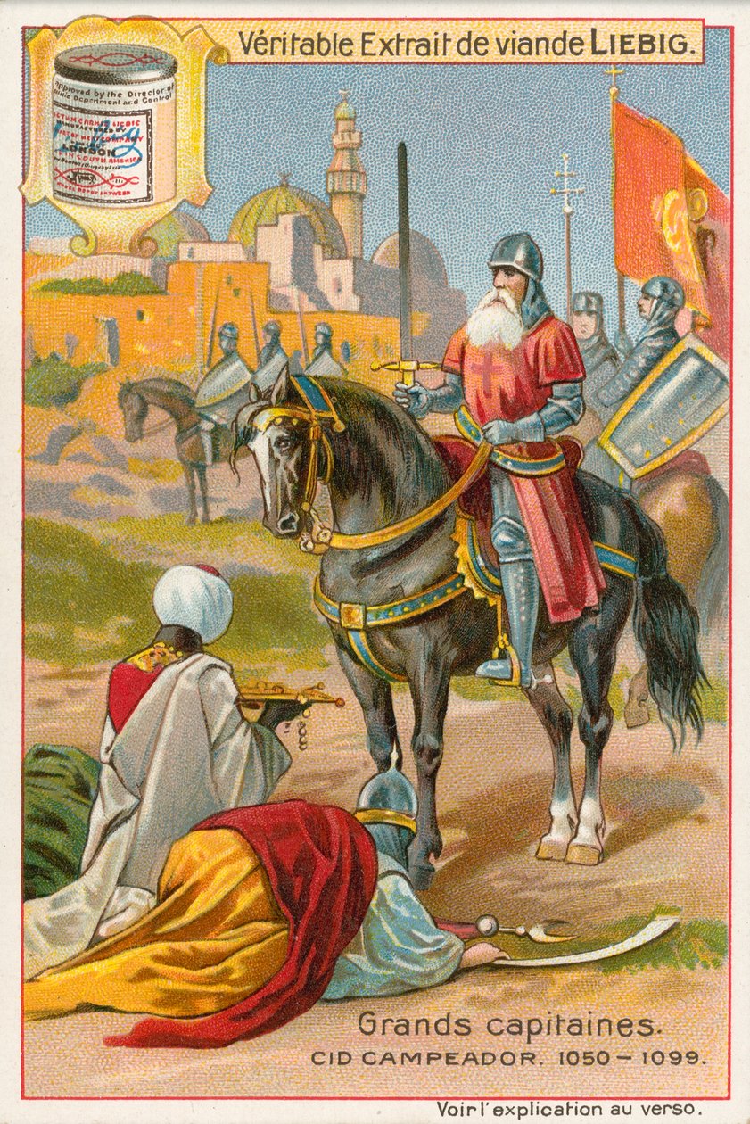 Cid Campeador, carte Liebig, début du 20e siècle (chromo) - European School