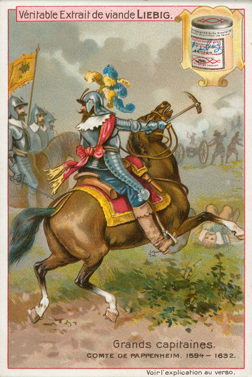 Comte de Pappenheim, carte de Liebig, début du 20e siècle (chromo) - European School