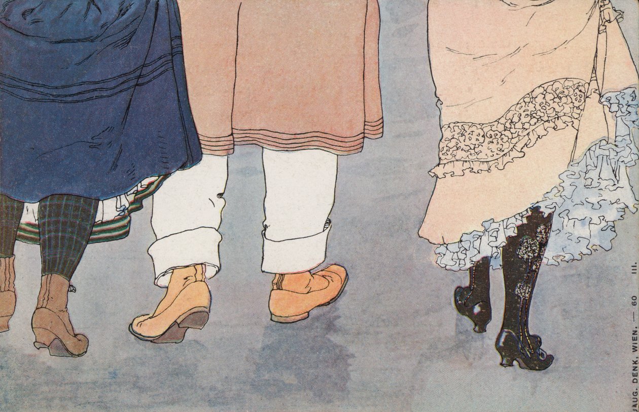Pieds (lithographie couleur) - European School