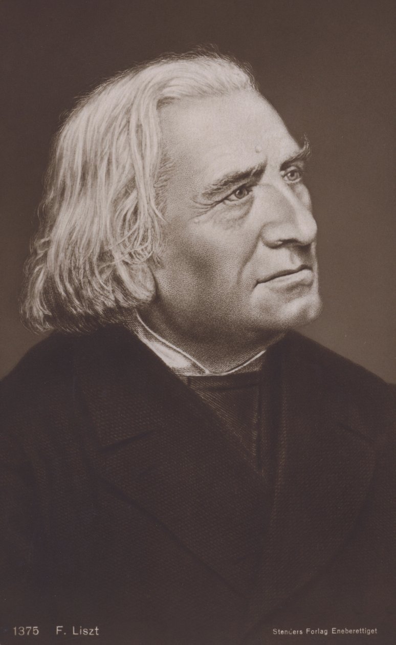 Franz Liszt, compositeur hongrois (lithographie) - European School