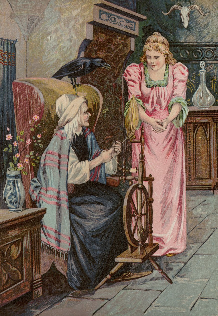 Contes de Grimms : La rose des bruyères (chromolitho) - European School