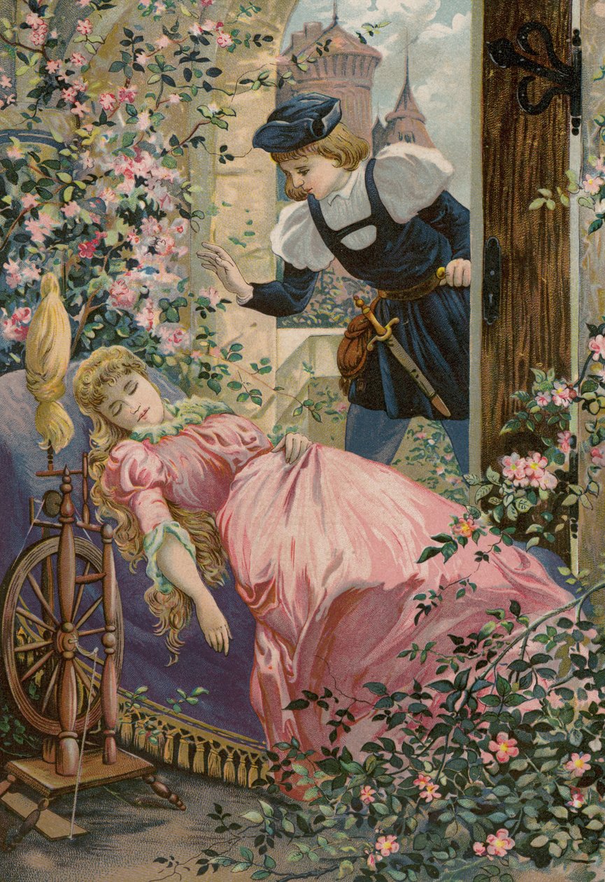 Contes de Grimms : La rose des bruyères (chromolitho) - European School