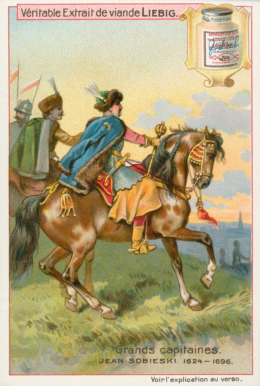 Jean Sobieski, carte de Liebig, début du 20e siècle (chromo) - European School