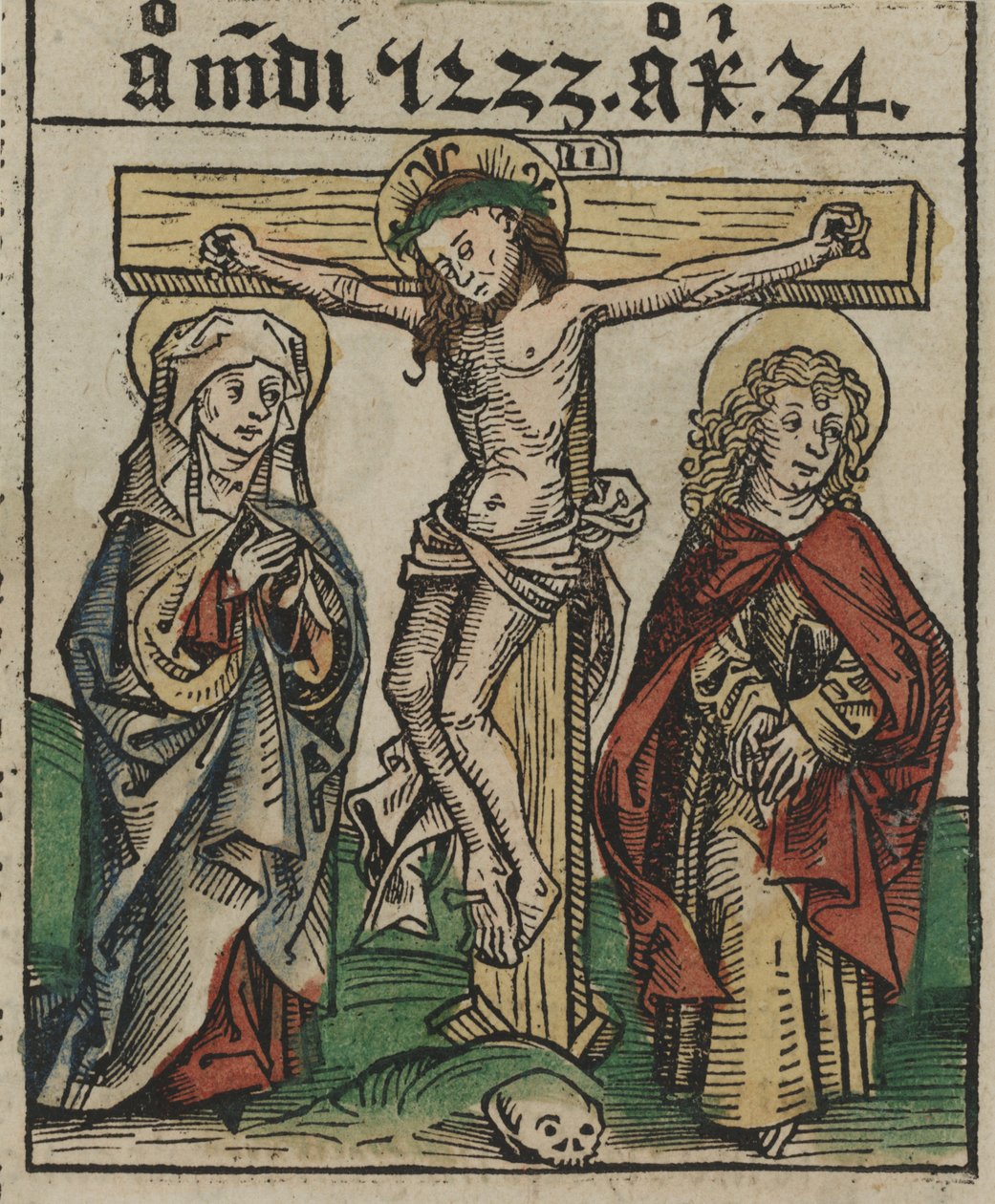La Crucifixion, fin du 15e siècle - European School