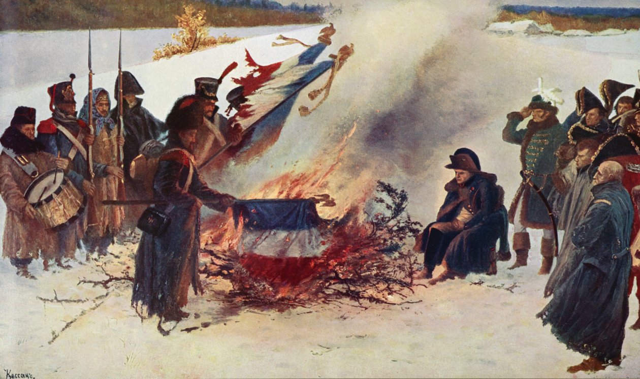 Ainsi passe la gloire du monde (lithographie couleur) - European School