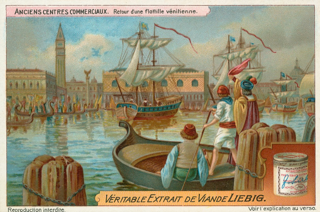 Venise, carte Liebig, début du 20e siècle (chromo) - European School