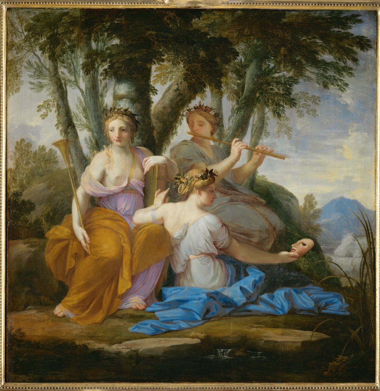Clio, Euterpe et Thalia - Les muses Clio, Euterpe et Thalia ... - Eustache (studio of) Le Sueur