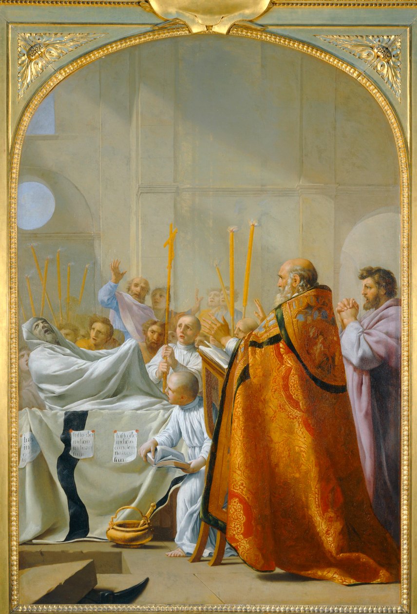 Raymond Diocrès repond après sa mort - Raymond Diocrès answering after his death … - Eustache (studio of) Le Sueur
