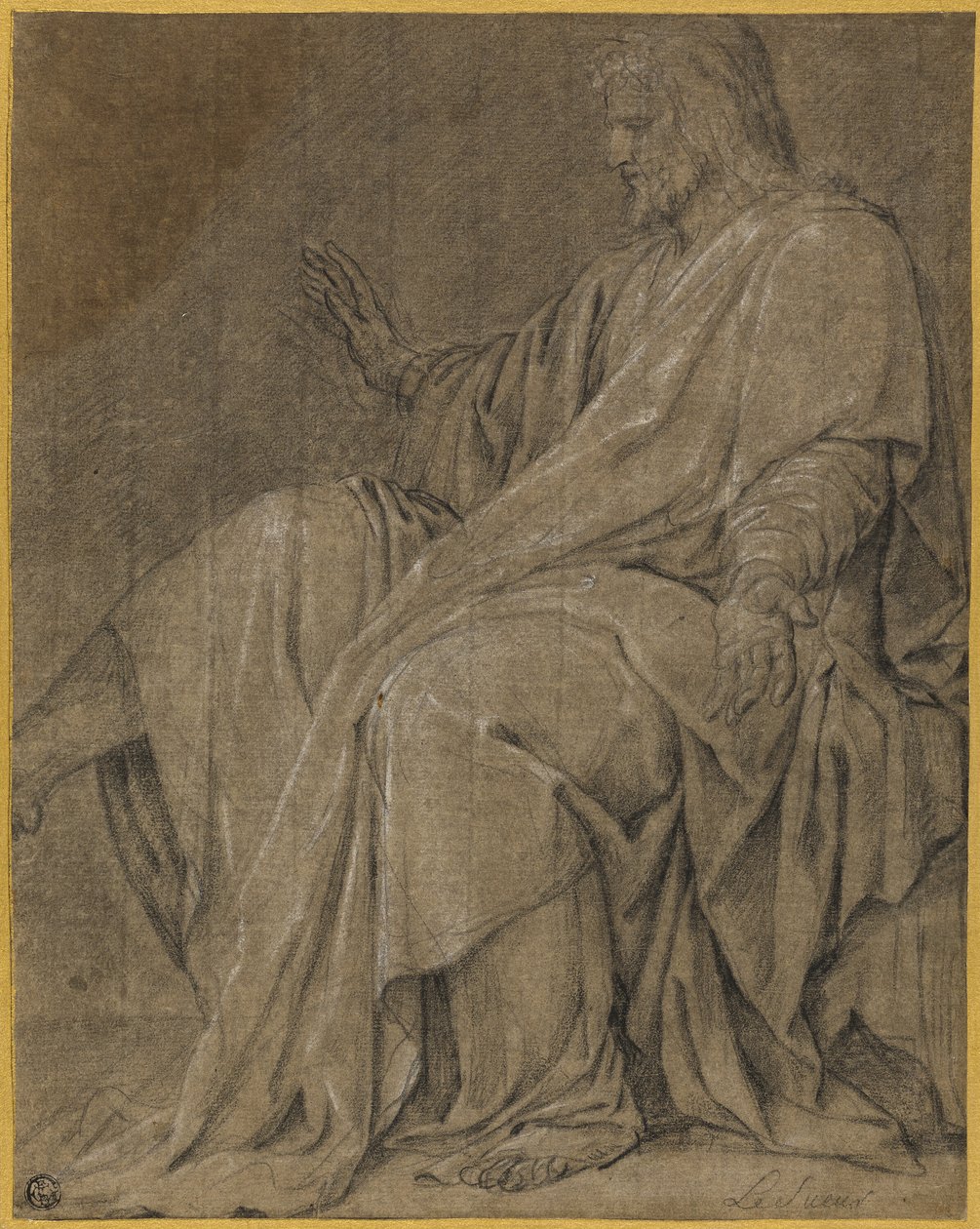 Étude pour Saint Louis guérissant les malades - Eustache Le Sueur