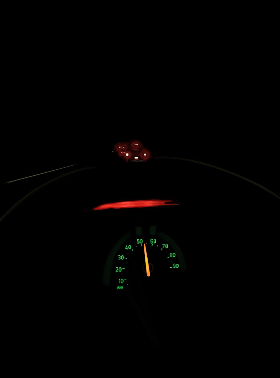 Driving The Road At Night # 4 Brooklyn (digital art) - Evan Sklar