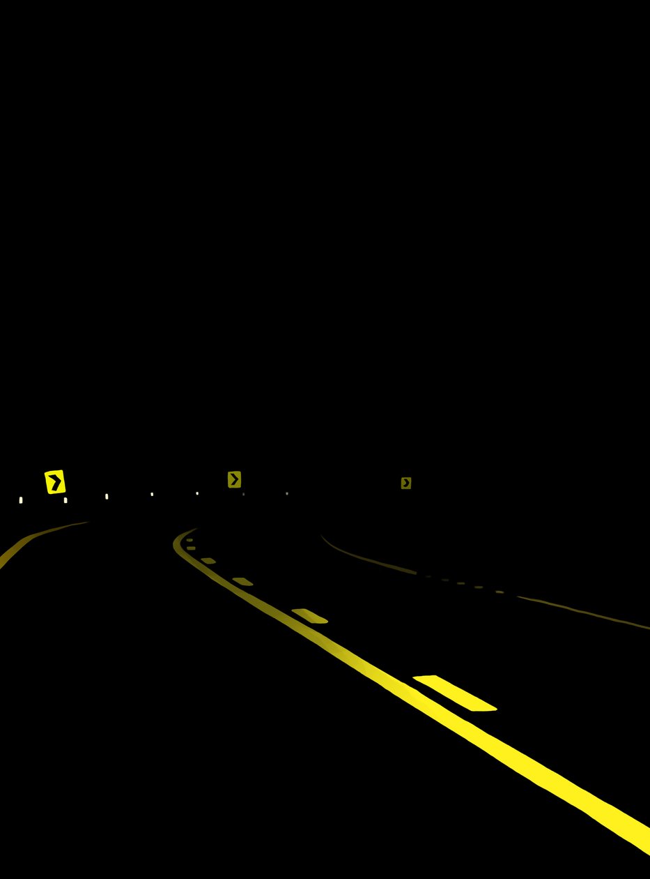 Conduire la route la nuit # 7 Brooklyn (art numérique) - Evan Sklar