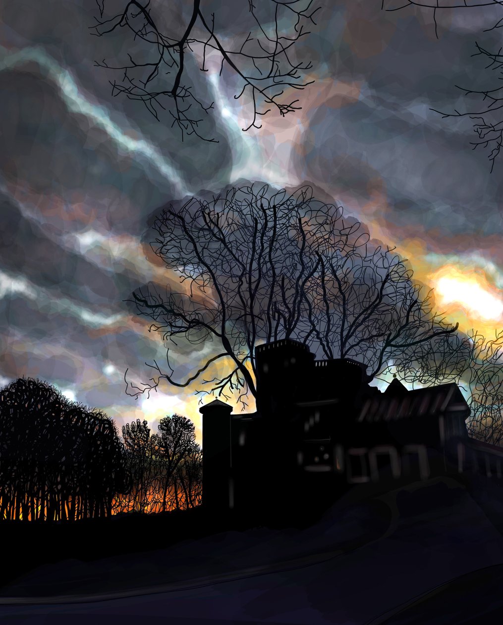 Litchfield, Manor, Prospect Park, Brooklyn (art numérique) - Evan Sklar