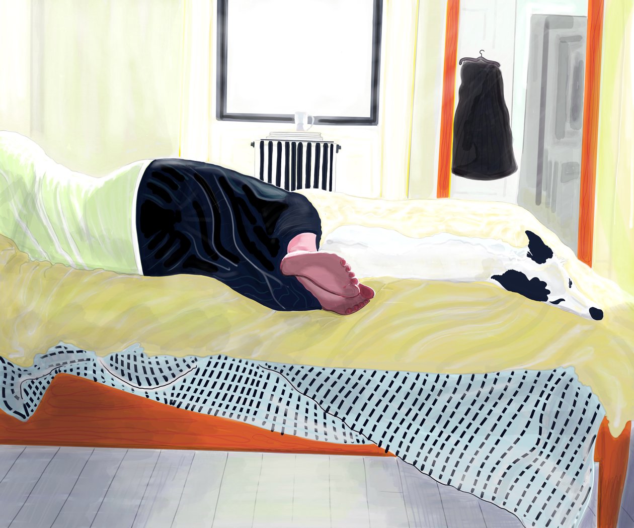 Michelle et Minnie faisant la sieste, Brooklyn (art numérique) - Evan Sklar