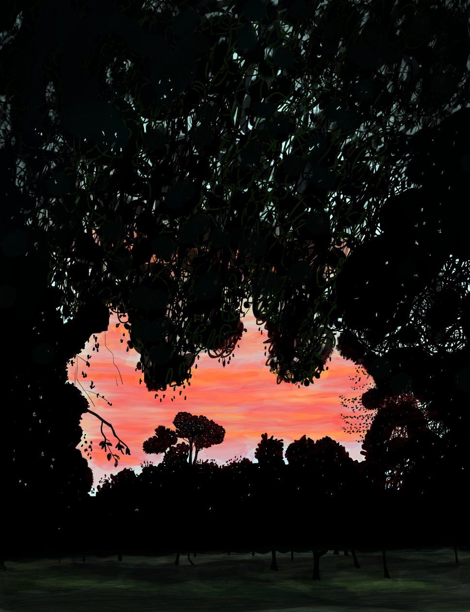 October First Light, Prospect Park At 9th Street, Brooklyn (art numérique) - Evan Sklar