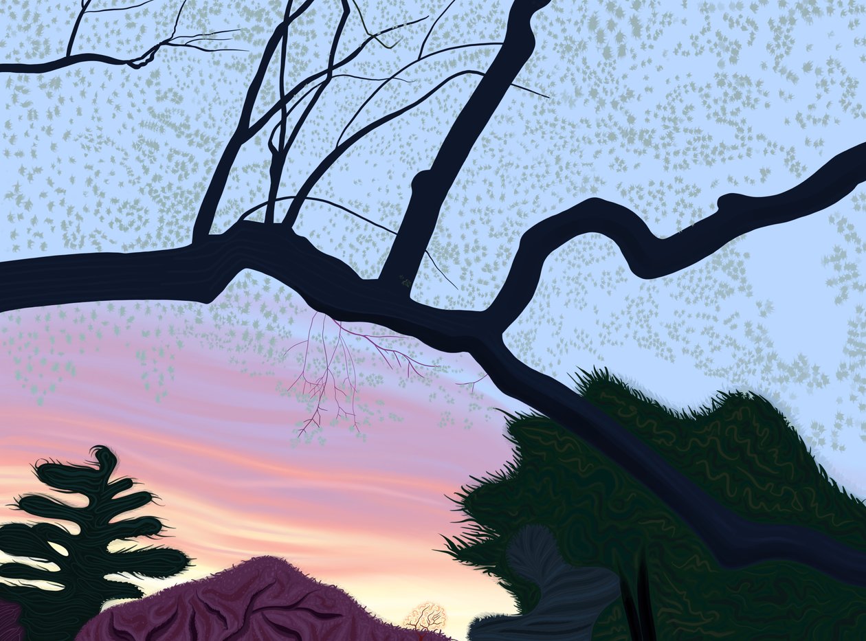 Printemps, Prospect Park, 2025 (art numérique) - Evan Sklar