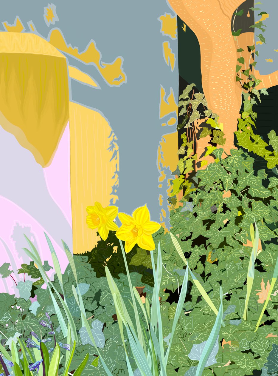 Deux jonquilles.jpg, c.2020-24 (art numérique) - Evan Sklar