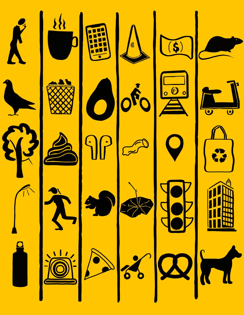 Urban Hieroglyphics, Brooklyn (art numérique) - Evan Sklar