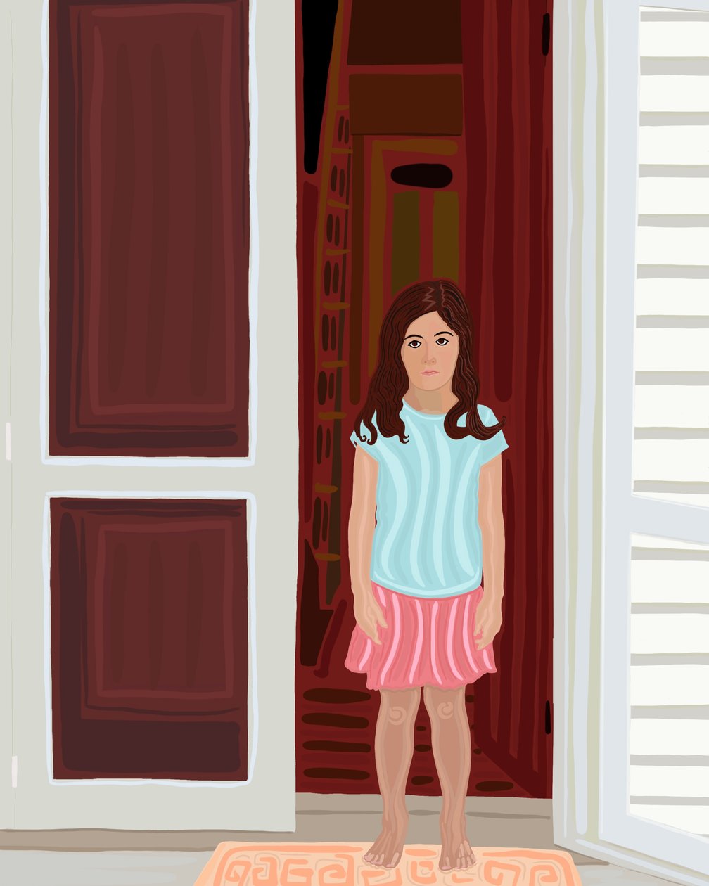 Jeune fille dans l