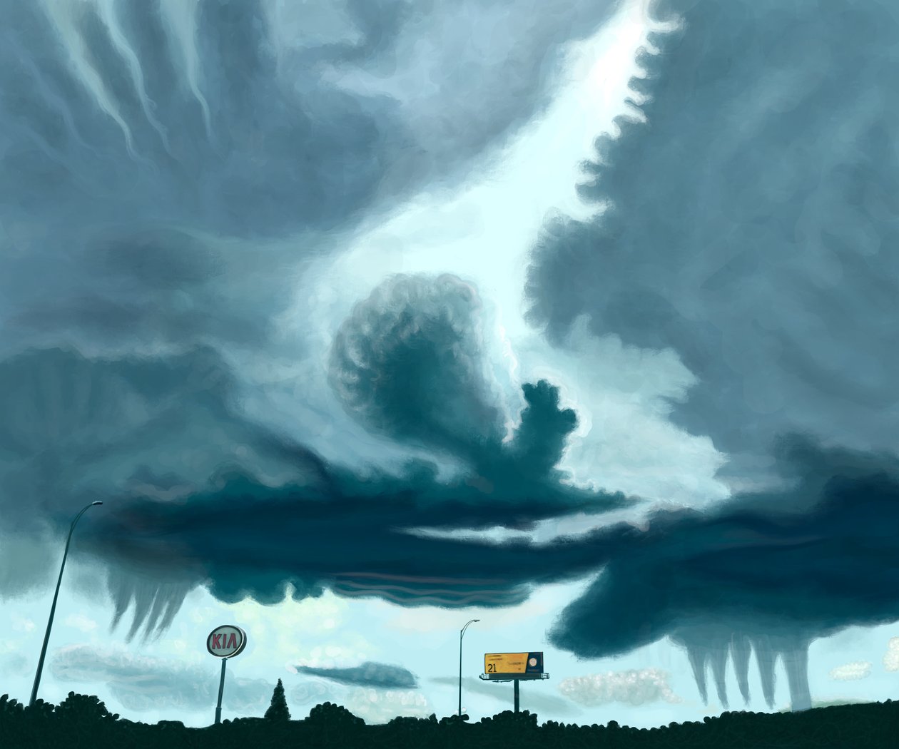 nuages sur l