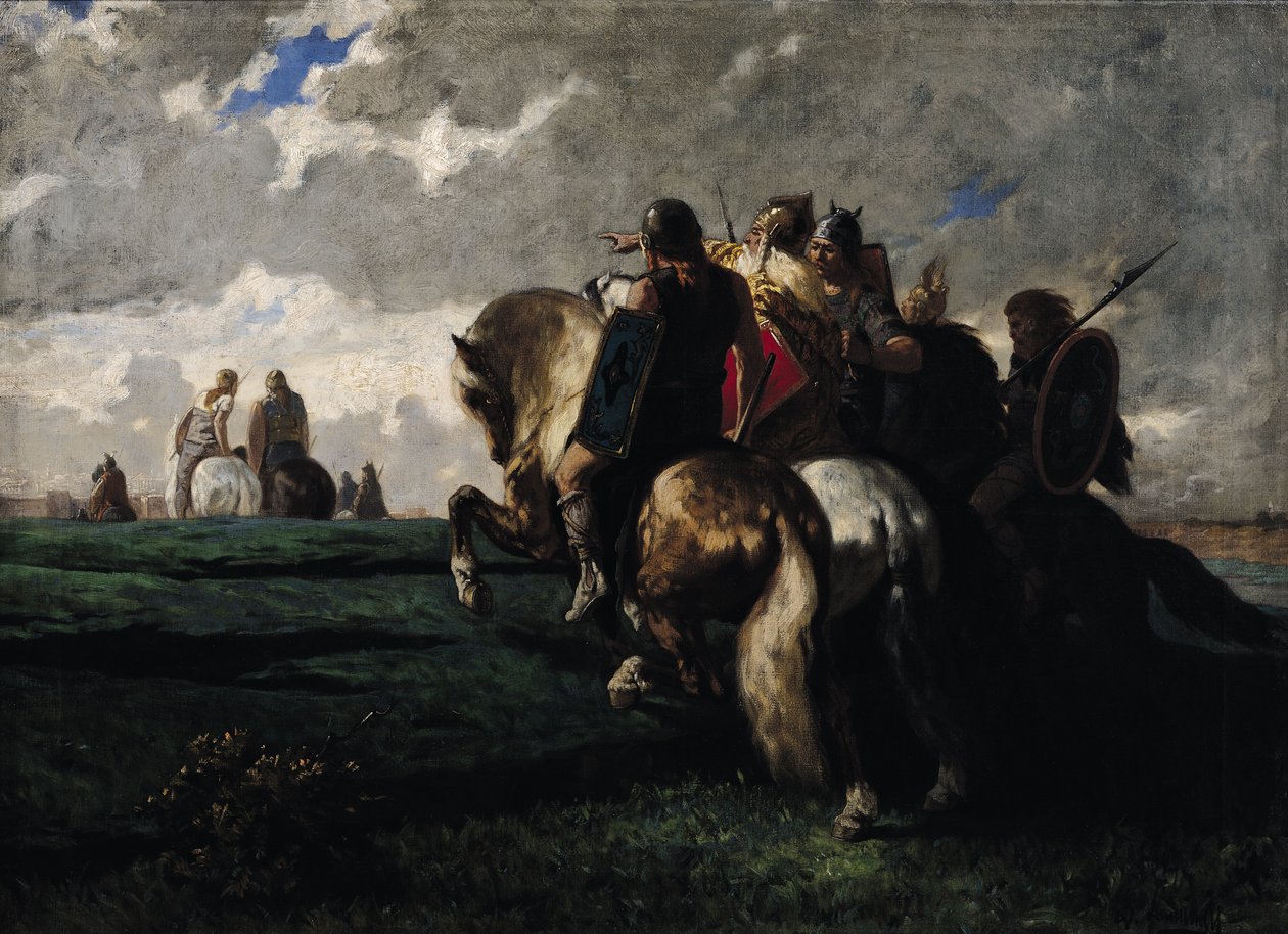 Les barbares devant Rome - Evariste Vital Luminais