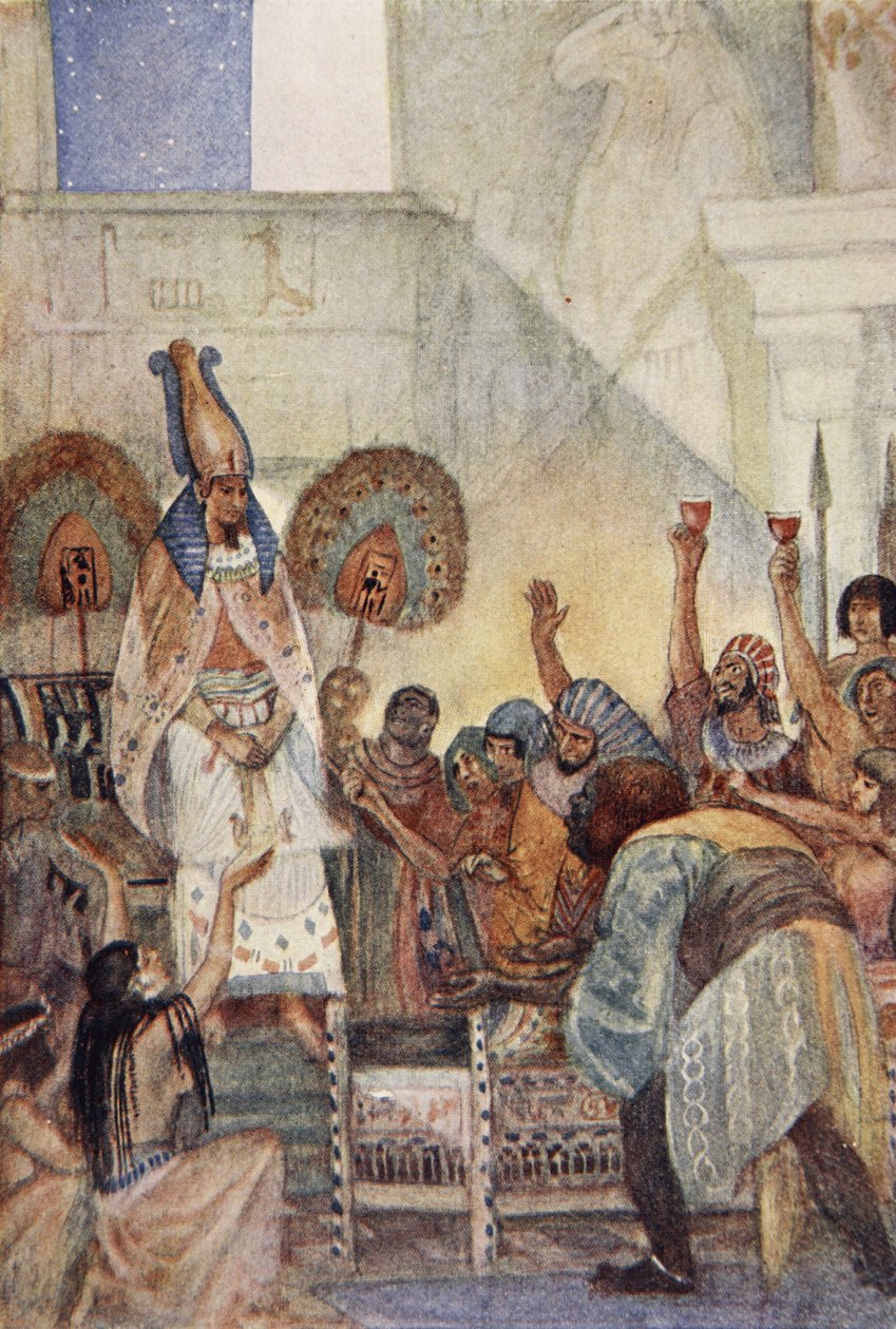 Osiris trompé dans le coffre, illustration de 