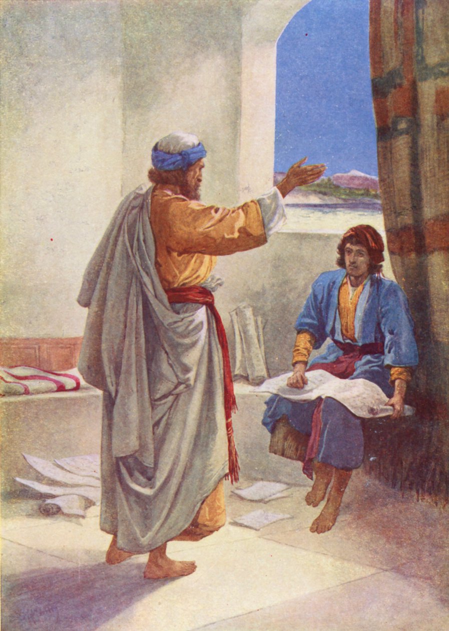 Timothée qui a aidé Paul (lithographie couleur) - Evelyn Stuart Hardy