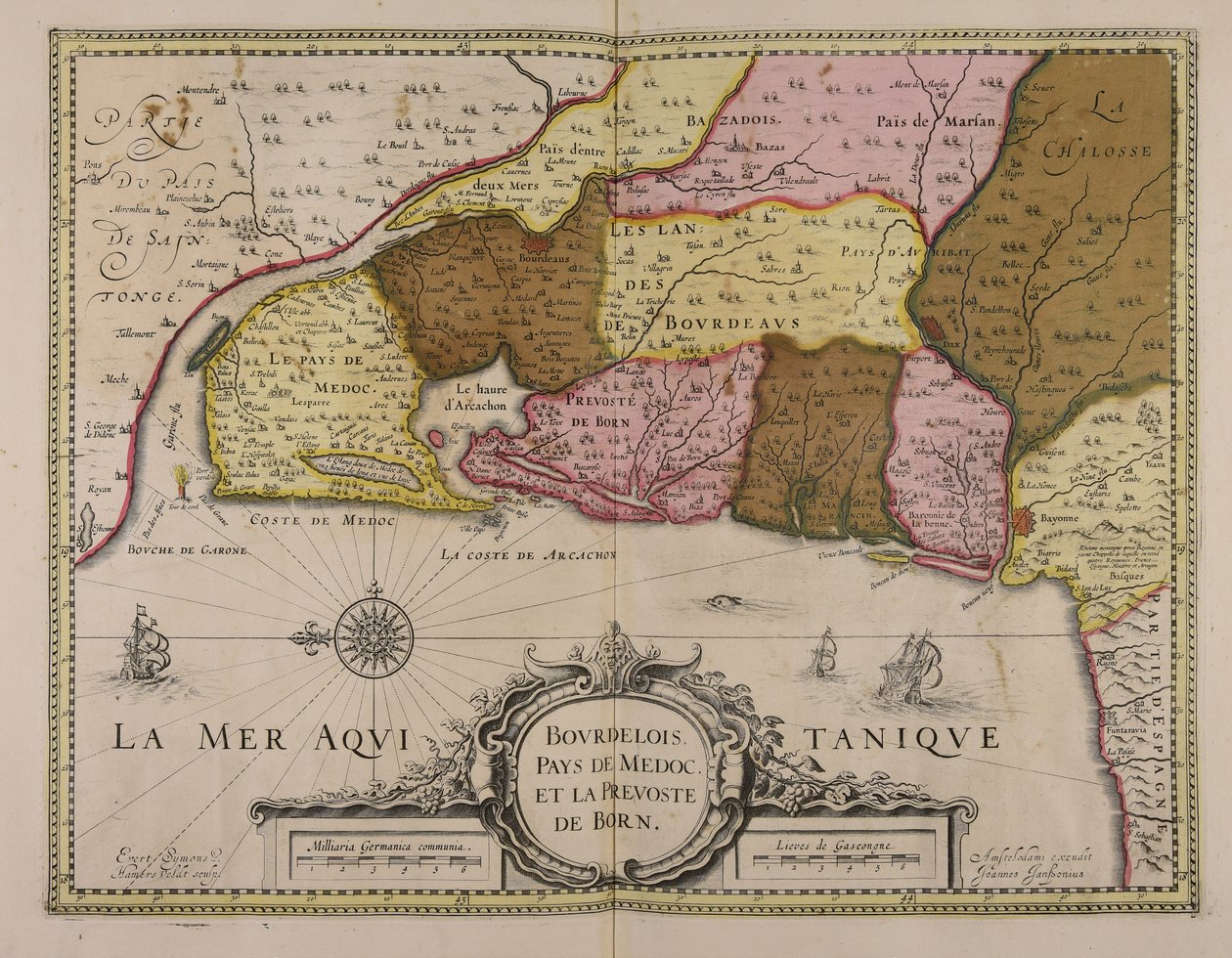 Bourdelois, pays de Medoc et la prevoste de Born - Everard Symonsz van Hamersveldt