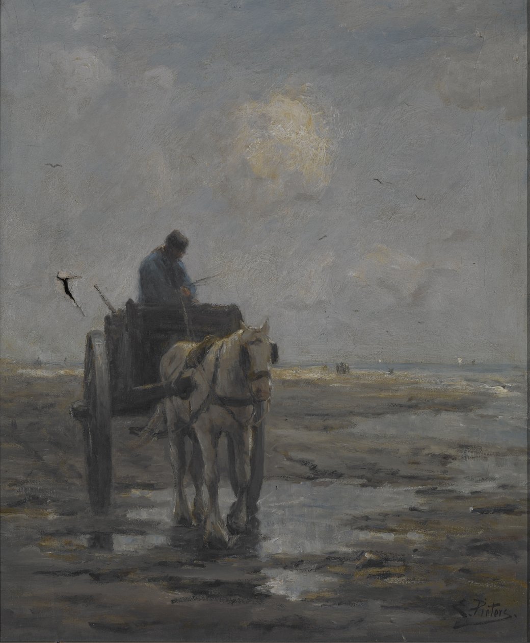Cheval et charrette - Evert Pieters