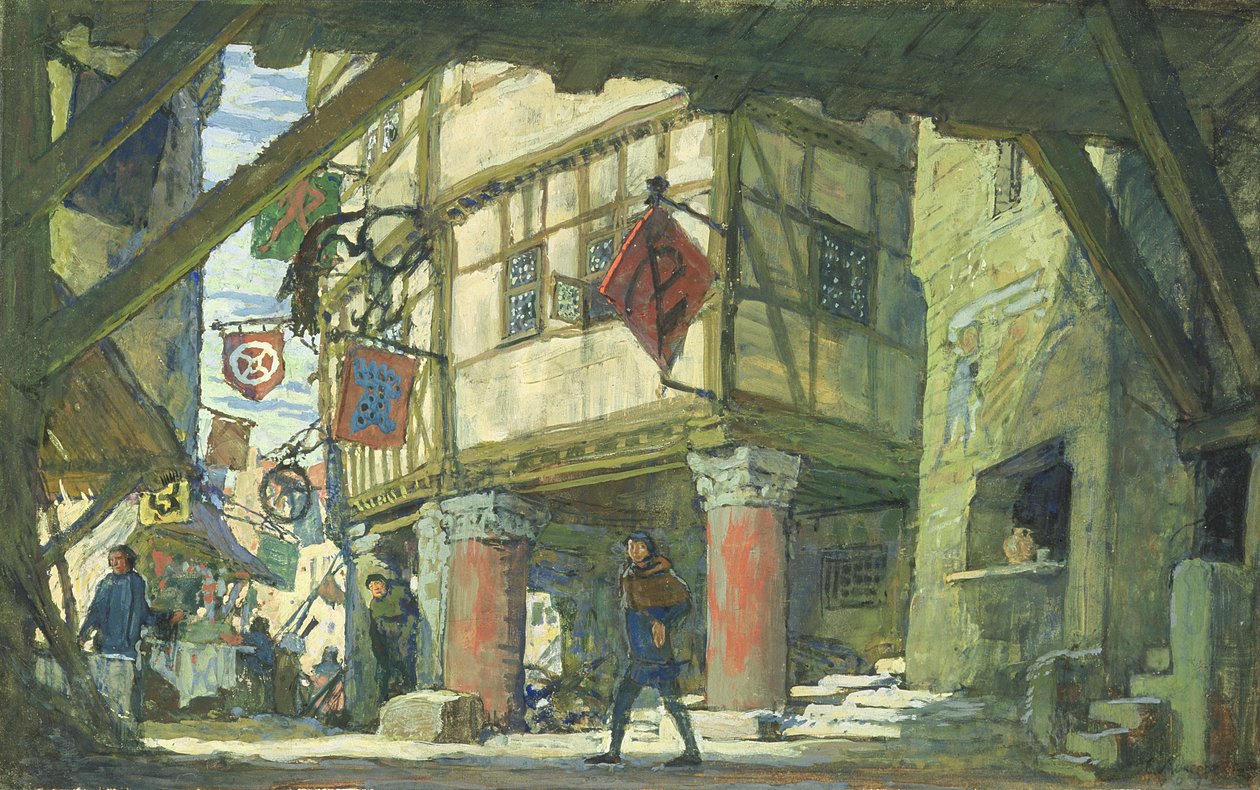 Décor de scène pour la pièce 