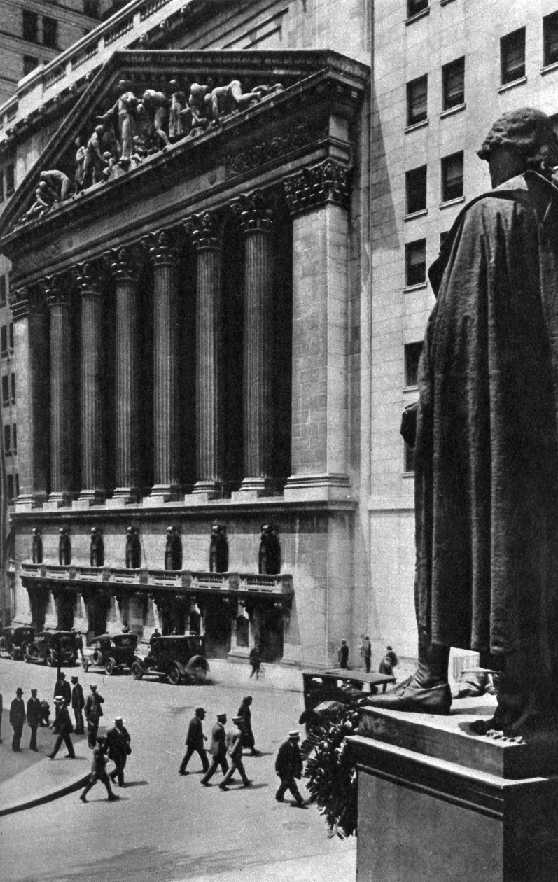 Bourse de New York, New York, USA, années 1930 - Ewing Galloway