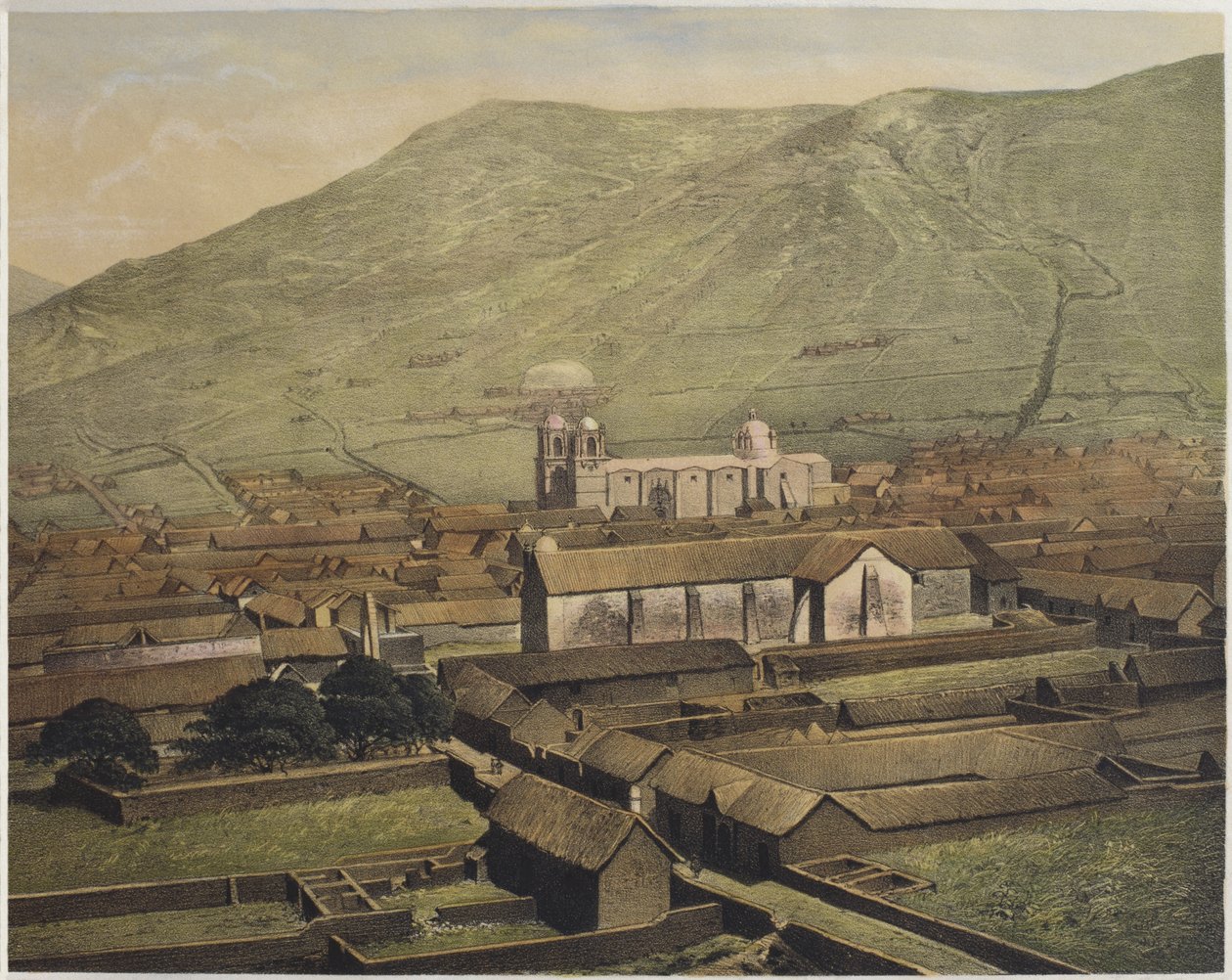 Vue générale de Puno, illustration de 