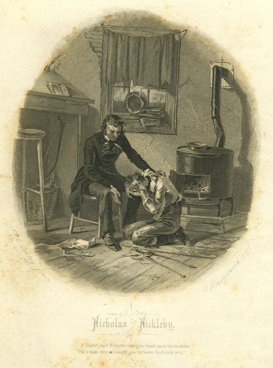 Nicholas Nickleby : Nicholas et Smike, 1867 - F.O.C. and McRae, C. John Darley