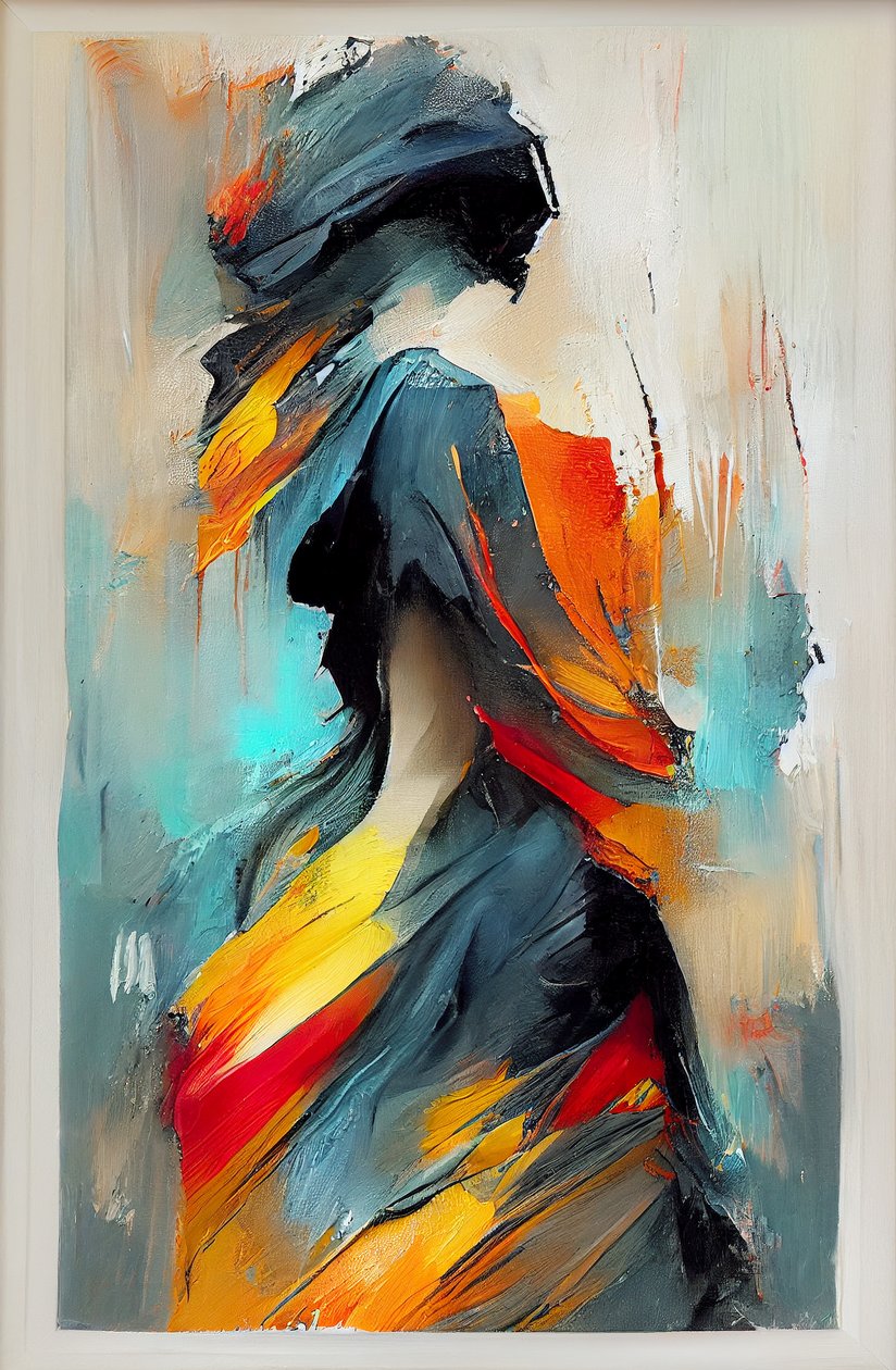 Peinture impressionniste abstraite d