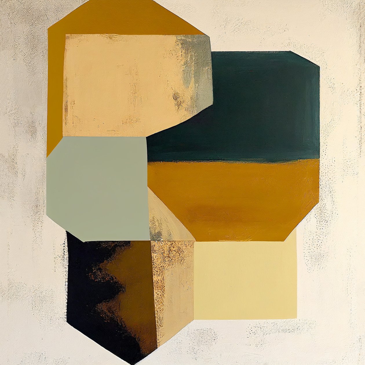 Formes abstraites brunes - F. Abderrahim