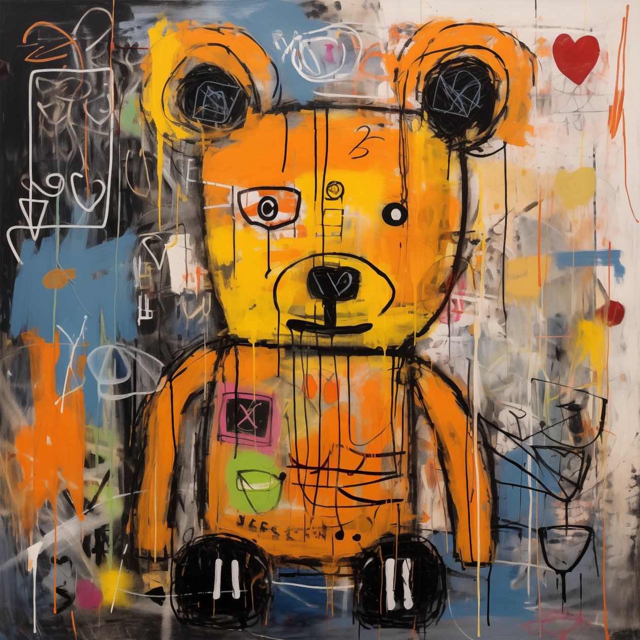 Peinture abstraite d