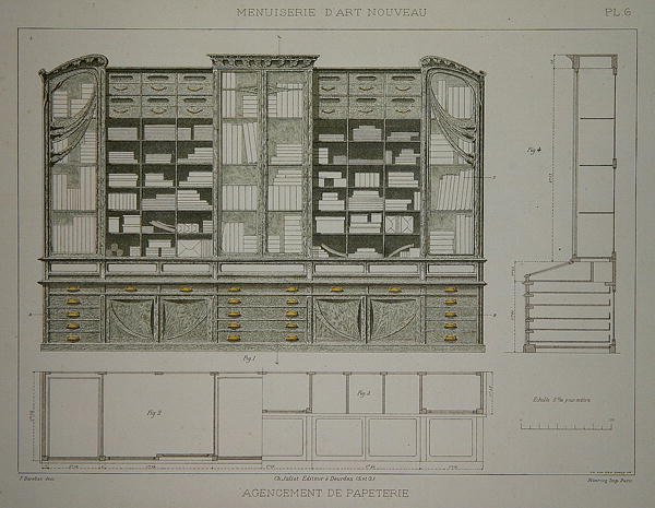 Design pour un cabinet de papeterie, illustration de 