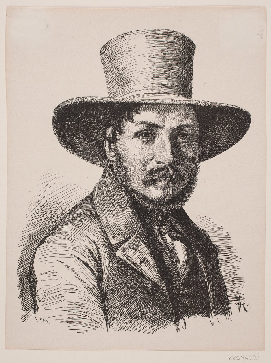 Portrait de Christen Købke - F. Hendriksen