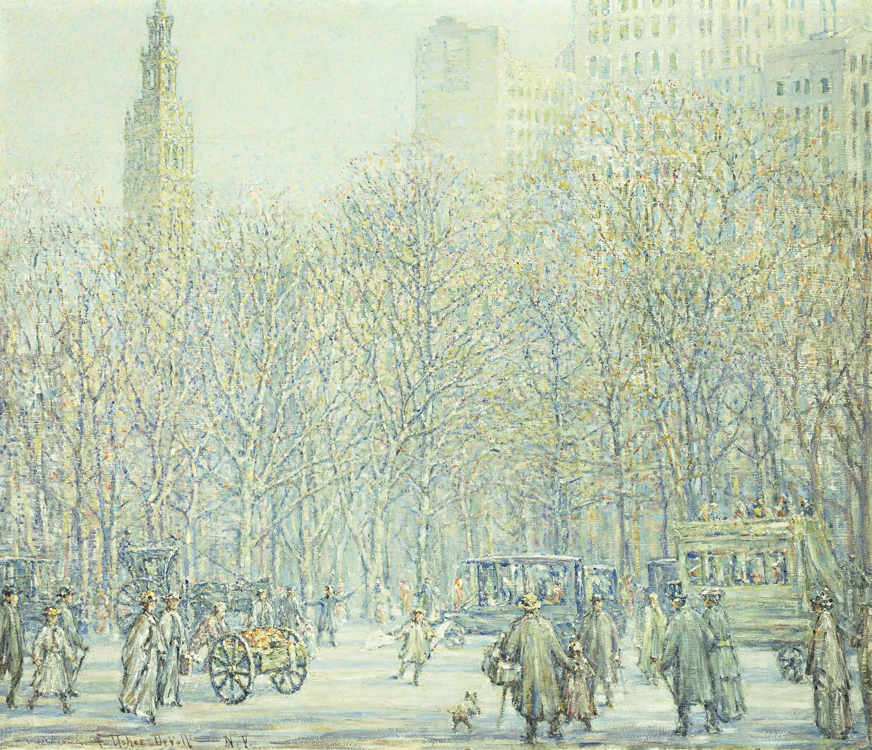 Hiver à New York - F. Usher de Voll