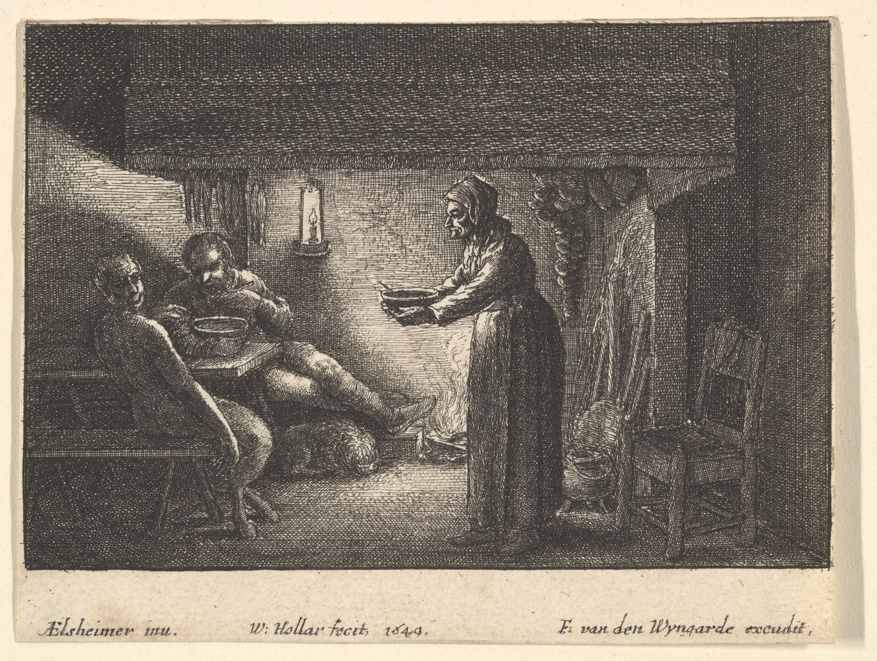 Le satyre et le paysan - F van den Wyngarde