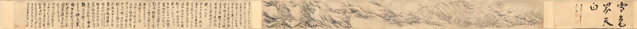 Neige colorant le monde en blanc, 1690 - Fa Ruozhen