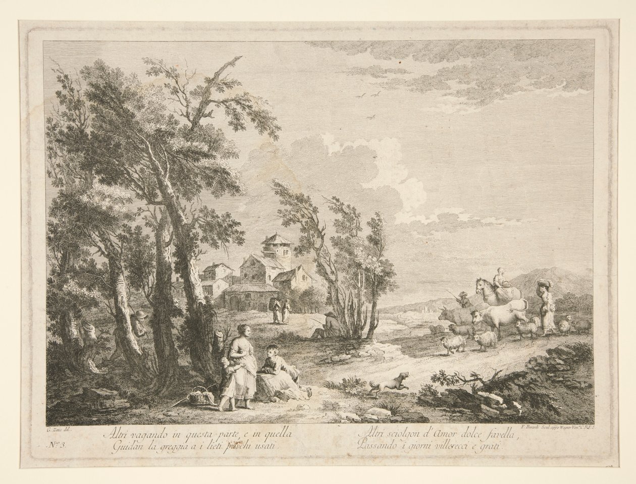 Paysage avec ruines, d