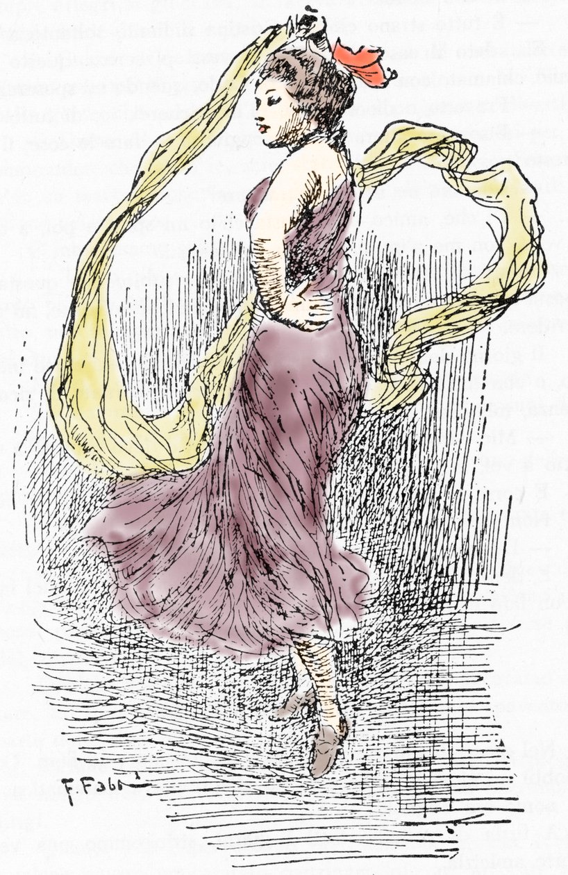 Portrait de Marie Anne de Cupis de Camargo dite La Camargo (1710-1770) danseuse pendant le passage de Giacomo Casanova (1725-1798) à Paris - Fabio Fabbi