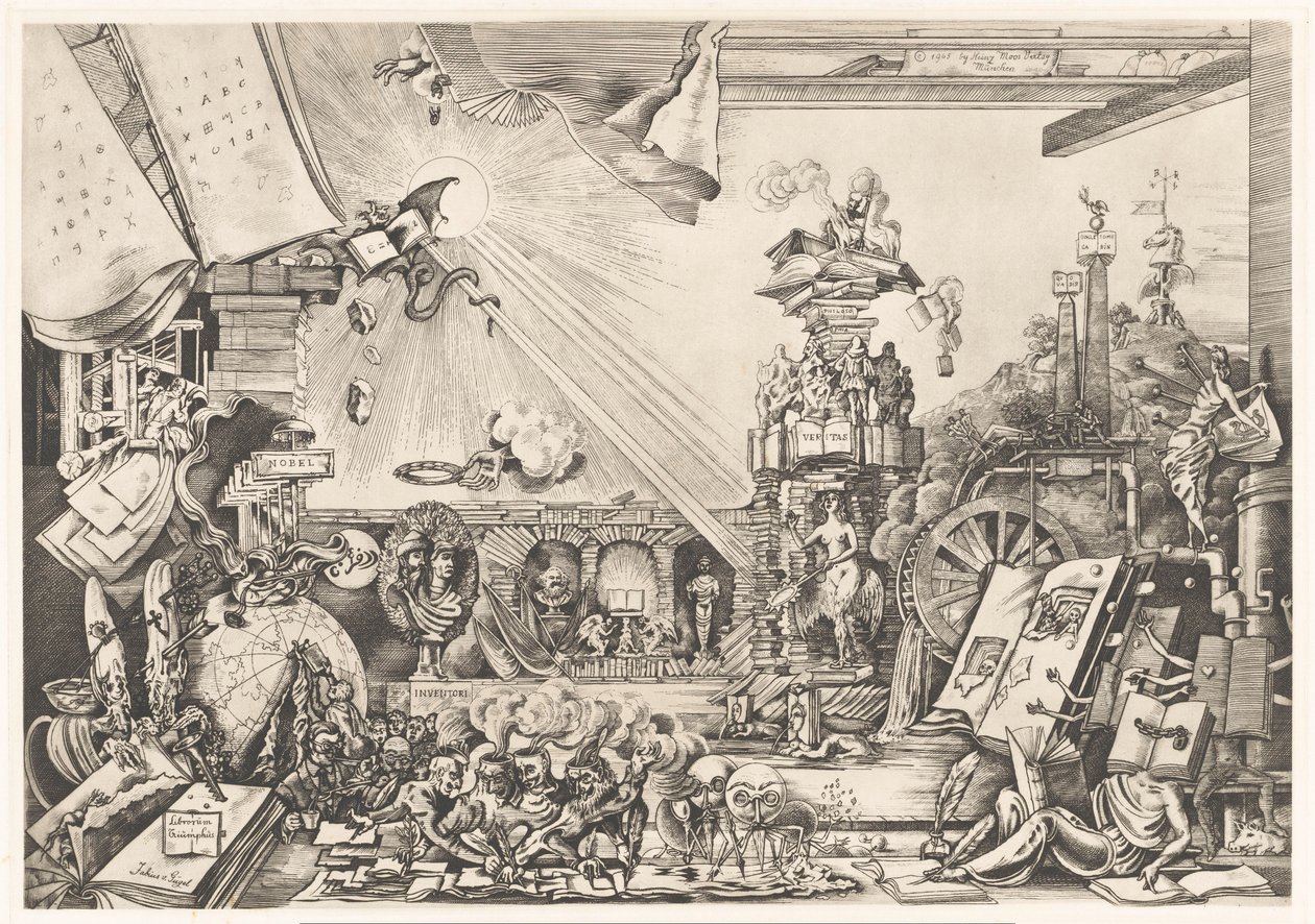 Représentation surréaliste - Fabius von Gugel (signed by artist)