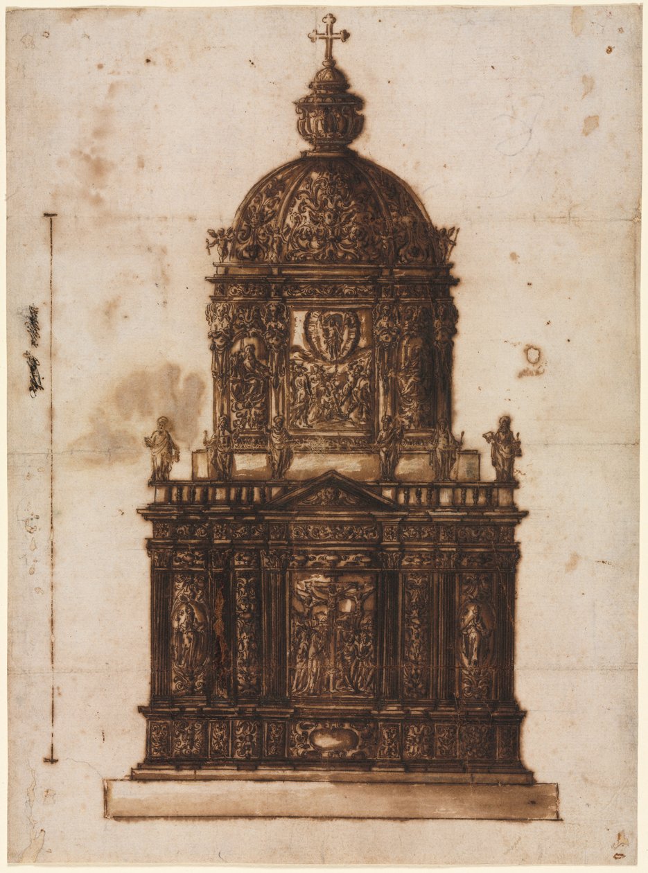 Conception pour un ciboire, 1600s - Fantoni Family Workshop