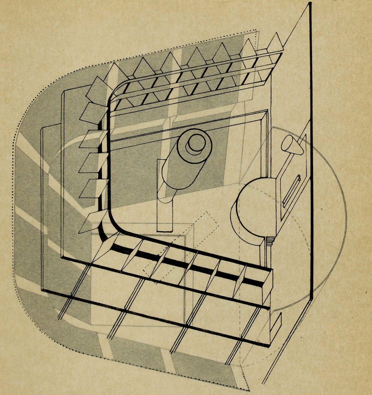 U-Theatre. De La scène au Bauhaus Die Bühne im Bauhaus, 1925 - Farkas Molnar