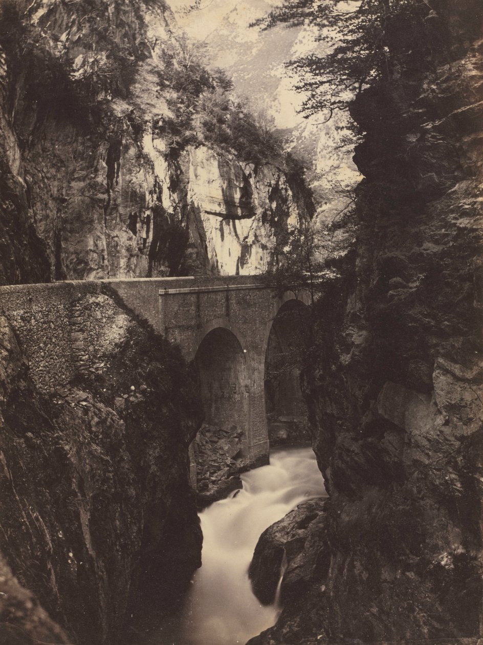 Route vers Eaux-Chaudes, Pyrénées recto, vers 1855 - Farnham Maxwell Lyte