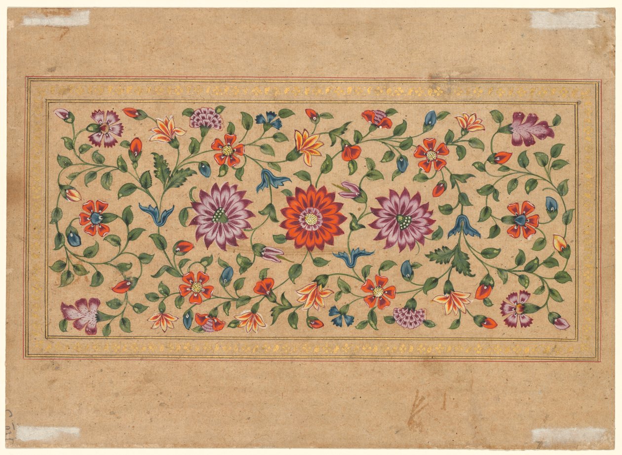Vignes florales défilantes (verso) - Fayzullah