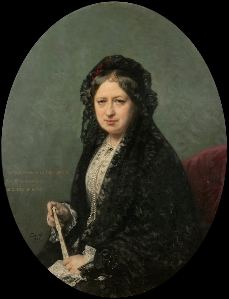María Encarnación Cueto de Saavedra, Duchesse de Rivas - Federico de Madrazo y Kuntz